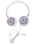 Παιδικά ακουστικά με μικρόφωνο I-Total - Unicorn Collection 11107, λευκό - 1t