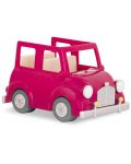 Παιδικό παιχνίδι Battat Li'l Woodzeez - Αυτοκίνητο, ροζ, με βαλίτσα - 1t