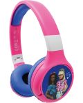 Παιδικά ακουστικά Lexibook - Barbie HPBT010BB, ασύρματα, μπλε - 3t