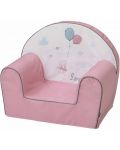Παιδική πολυθρόνα Bubaba -Κουνελάκι ερωτευμένο, ροζ - 1t