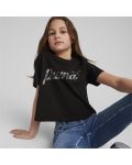 Παιδικό μπλουζάκι  Puma - ESS+ Blossom , μαύρο - 3t