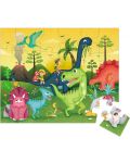 Παιδικό παζλ Eurekakids - Δεινόσαυροι, 24 κομμάτια - 3t