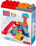 Παιδικός κατασκευαστής Fisher Price Mega Bloks - Το περιστρεφόμενο γκαράζ - 1t