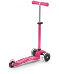 Παιδικό σκούτερ 3 σε 1 Micro - Mini Deluxe Plus LED, Pink - 5t