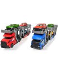 Παιδικό παιχνίδι Dickie Toys -  Μεταφορέας αυτοκινήτων με τρία αυτοκίνητα, κόκκινο - 4t