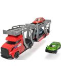 Παιδικό παιχνίδι Dickie Toys -  Μεταφορέας αυτοκινήτων με τρία αυτοκίνητα, κόκκινο - 2t