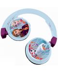 Παιδικά ακουστικά Lexibook - Frozen HPBT010FZ, ασύρματα, μπλε - 1t