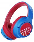 Παιδικά ακουστικά με μικρόφωνο PowerLocus - Bobo, ασύρματα , μπλε/κόκκινο - 1t