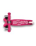 Παιδικό σκούτερ 3 σε 1 Micro - Mini Deluxe Plus LED, Pink - 6t