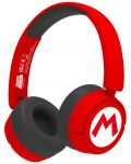 Παιδικά ακουστικά OTL Technologies - Icon Logo Super Mario, ασύρματο, κόκκινο - 1t