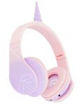 Παιδικά ακουστικά PowerLocus - P2 Unicorn,ασύρματα, ροζ - 2t