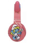 Παιδικά ακουστικά PowerLocus - P1 Smurf,ασύρματα, ροζ - 5t