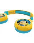 Παιδικά ακουστικά Lexibook - The Minions HPBT010DES, ασύρματα, κίτρινα - 2t