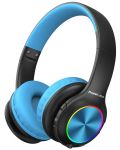 Παιδικά ακουστικά  PowerLocus - PLED, ασύρματα ,μαύρο/μπλε - 1t