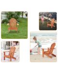 Παιδική ξύλινη ξαπλώστρα Ginger Home - Adirondack - 9t