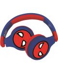 Παιδικά ακουστικά Lexibook - Spider-Man HPBT010SP, ασύρματα, μπλε - 1t