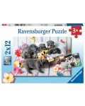 Παιδικό παζλ Ravensburger 2 x 12 κομμάτια - Μικρά κουτάβια - 1t