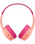Παιδικά ακουστικά με μικρόφωνο Belkin - SoundForm Mini, ασύρματα, ροζ - 2t