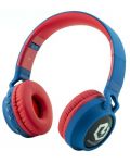 Παιδικά ακουστικά PowerLocus - Buddy, ασύρματα, μπλε/κόκκινα - 2t