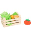 Παιδικό σετ λαχανικών από ύφασμα Small Foot - Σε καλάθι 6 τεμαχίων - 1t