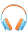 Παιδικά ακουστικά PowerLocus - P2, ασύρματα, μπλε/πορτοκαλί - 2t