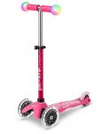 Παιδικό σκούτερ Micro - Mini Deluxe Magic LED, Pink - 1t