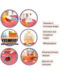Παιδική κουζίνα Buba - Ροζ, 65 τεμάχια - 5t
