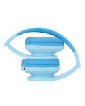 Παιδικά ακουστικά με μικρόφωνο PowerLocus - P2, ασύρματα, μπλε - 3t