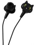 Παιδικά ακουστικά με μικρόφωνο I-Total - Cats Collection 11052, μαύρο - 2t
