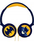 Παιδικά ακουστικά Lexibook - Batman HP015BAT, μπλε/κίτρινο - 2t