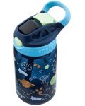 Παιδικό μπουκάλι νερό Contigo Easy Clean - Blueberry Cosmos, 420 ml - 3t