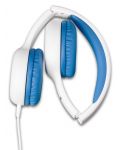 Παιδικά ακουστικά Lenco - HP-010BU, μπλε/λευκό - 5t