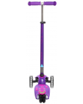 Παιδικό σκούτερ Micro - Maxi Deluxe LED, Purple - 4t