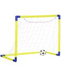 Παιδικό σετ GT - Γκολ ποδοσφαίρου με δίχτυ και μπάλα, πράσινο - 1t