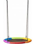 Παιδική στρογγυλή κούνια Woody - Ουράνιο τόξο, 100 εκ - 1t