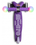 Παιδικό σκούτερ Micro - Mini Deluxe Magic LED, Purple - 6t