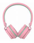 Παιδικά ακουστικά Tellur - Buddy, ασύρματα , ροζ - 2t