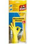 Γάντια οικιακής χρήσης  Fino - Household, μέγεθος L, 1 ζευγάρι, κίτρινο - 1t