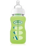 Προστατευτικό γυάλινο μπουκάλι Dr. Brown's Wide-Neck - Πράσινο, 270 ml - 1t