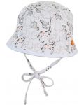 Καπέλο διπλής όψης με προστασία UV 50+ Sterntaler - Με ζώα, 41 εκατοστά, 4-5 μηνών - 1t