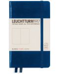Σημειωματάριο  τσέπης Leuchtturm1917 - A6,λευκές σελίδες,Navy - 1t