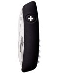Μαχαίρι τσέπης Swiza - TT05, μαύρο, με τσιμπούρι εργαλείο - 3t