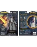 Φιγούρα δράσης The Noble Collection Movies: The Lord of the Rings - Gandalf (Bendyfigs), 19 cm - 4t