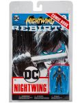Φιγούρα δράσης McFarlane DC Comics: Nightwing - Nightwing (DC Rebirth) (Page Punchers), 8 cm - 6t