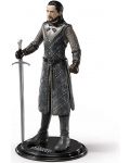 Φιγούρα δράσης The Noble Collection Television: Game of Thrones - Jon Snow (Bendyfigs), 18 cm - 4t
