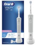 Ηλεκτρική οδοντόβουρτσα Oral-B - Vitality 100 Sensi Ultra Box, λευκό - 2t