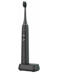 Ηχητική ηλεκτρική οδοντόβουρτσα  AENO - Sonic DB6, 2 κεφαλές ,μαύρο - 2t