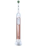 Ηλεκτρική οδοντόβουρτσα OralB - GeniusX Rosegold 6/21/6, χρυσή - 1t