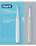 Ηλεκτρική οδοντόβουρτσα Oral-B - Pulsonic Slim Clean 2900, γκρι/λευκό - 1t