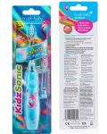 Ηλεκτρική οδοντόβουρτσα Brush Baby - Kidzsonic,Flamingo, με μπαταρίες και 2 άκρες - 2t